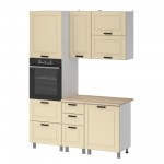 МК Аленушка 1,6м ПД 2 Астра Крем,скоба черный,сонома