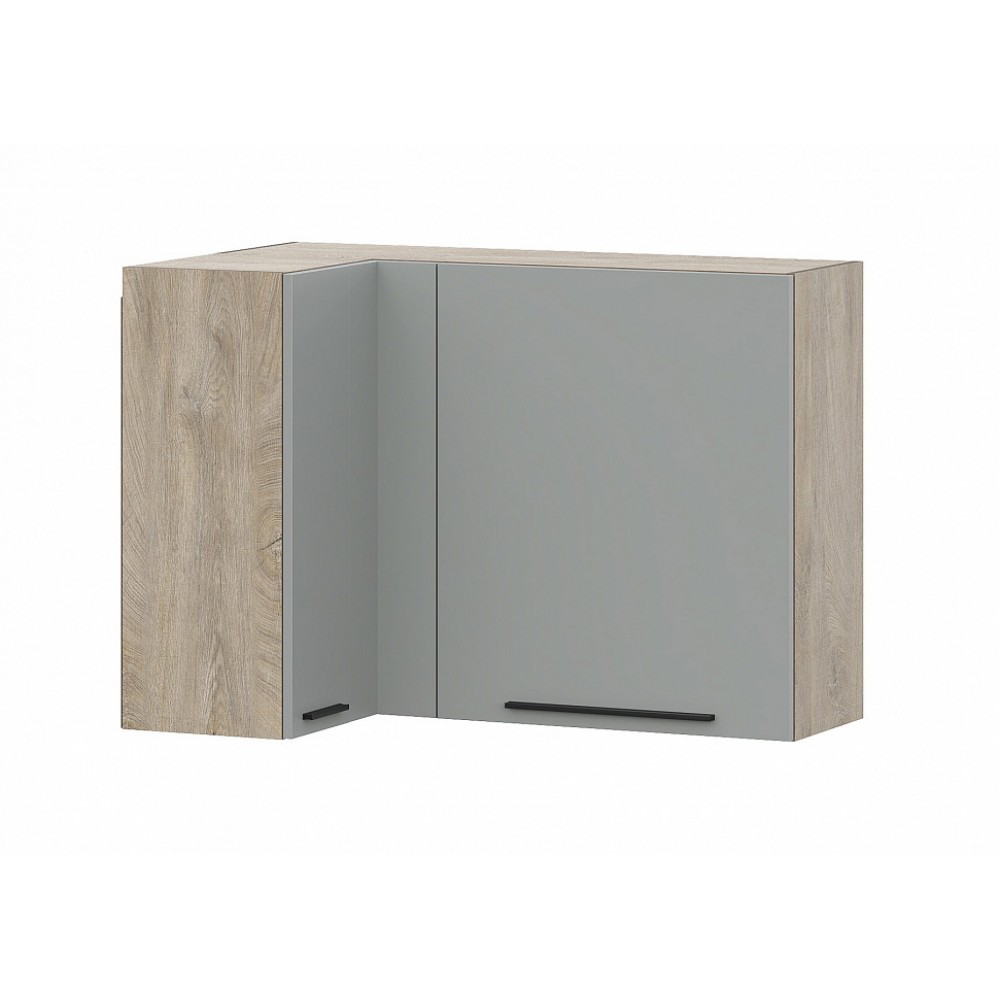 КГ Этна Шкаф навесной угловой 1000 Софт Грей