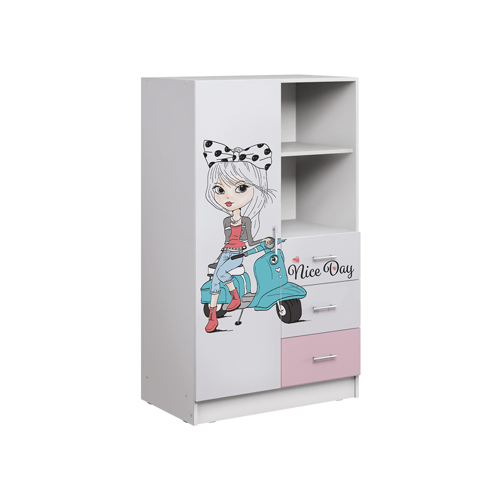 Шкаф комбинированный FASHION 1, Белый