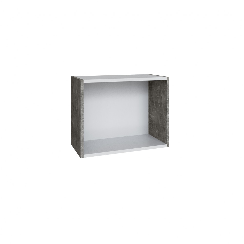 Антресоль Мадрид торцевая (0,25) 400 белый/ателье светлое