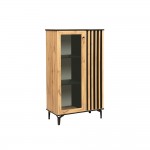 Шкаф комбинированный Либерти 51.03, Дуб Вотан, Черный