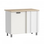 МК Аленушка НПУ 1000 Магнолия Молочный,скоба черный (без столешницы)