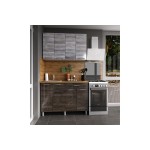 Кухня Танго 1.2м., Шале серебро; Шале дуб мореный