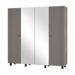 Шкаф 4-х створчатый Олива ШК-13, Дуб каньон, Муссон софт