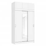 Шкаф с антресолью Бася/Роджина, Белый