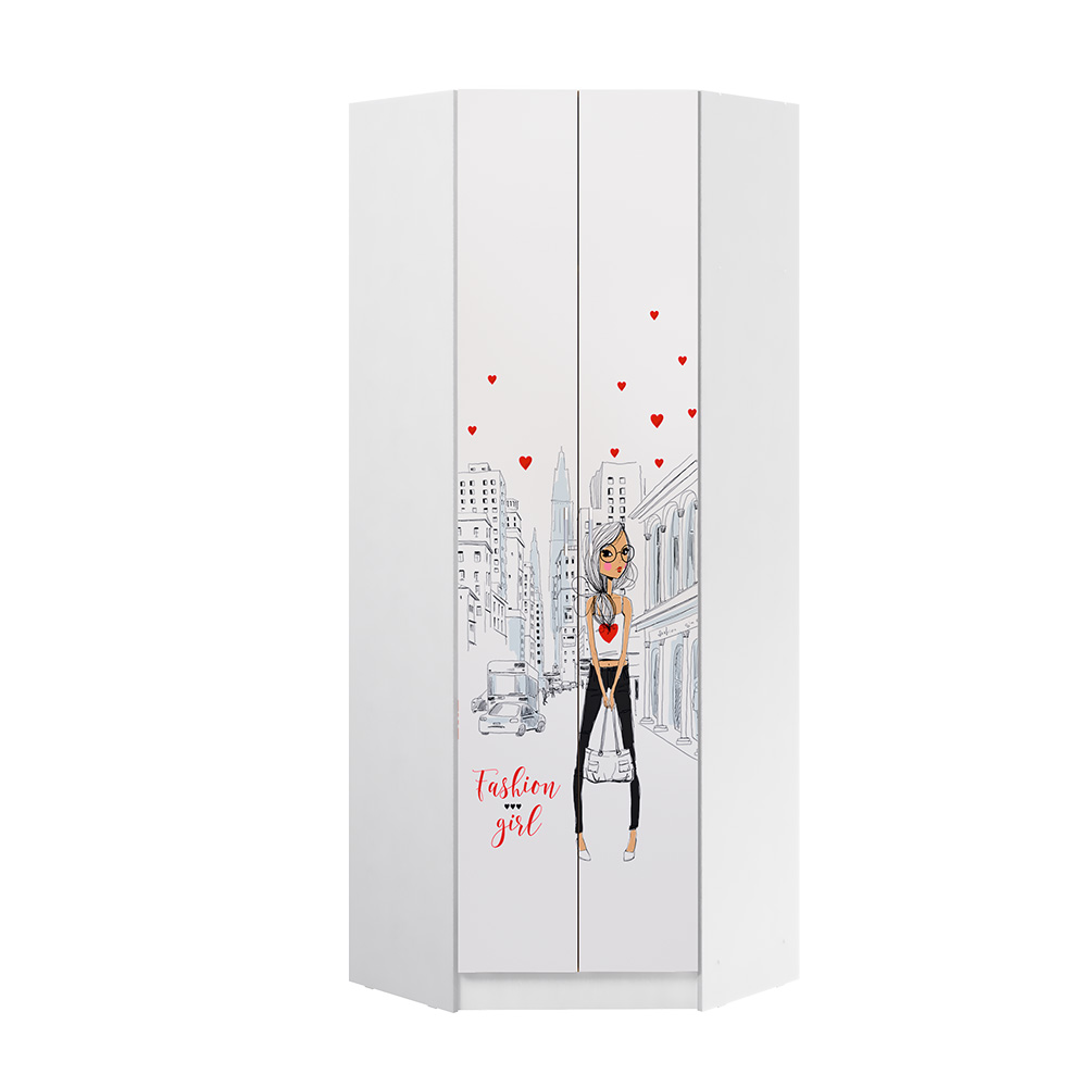 Шкаф угловой Girl, Белый