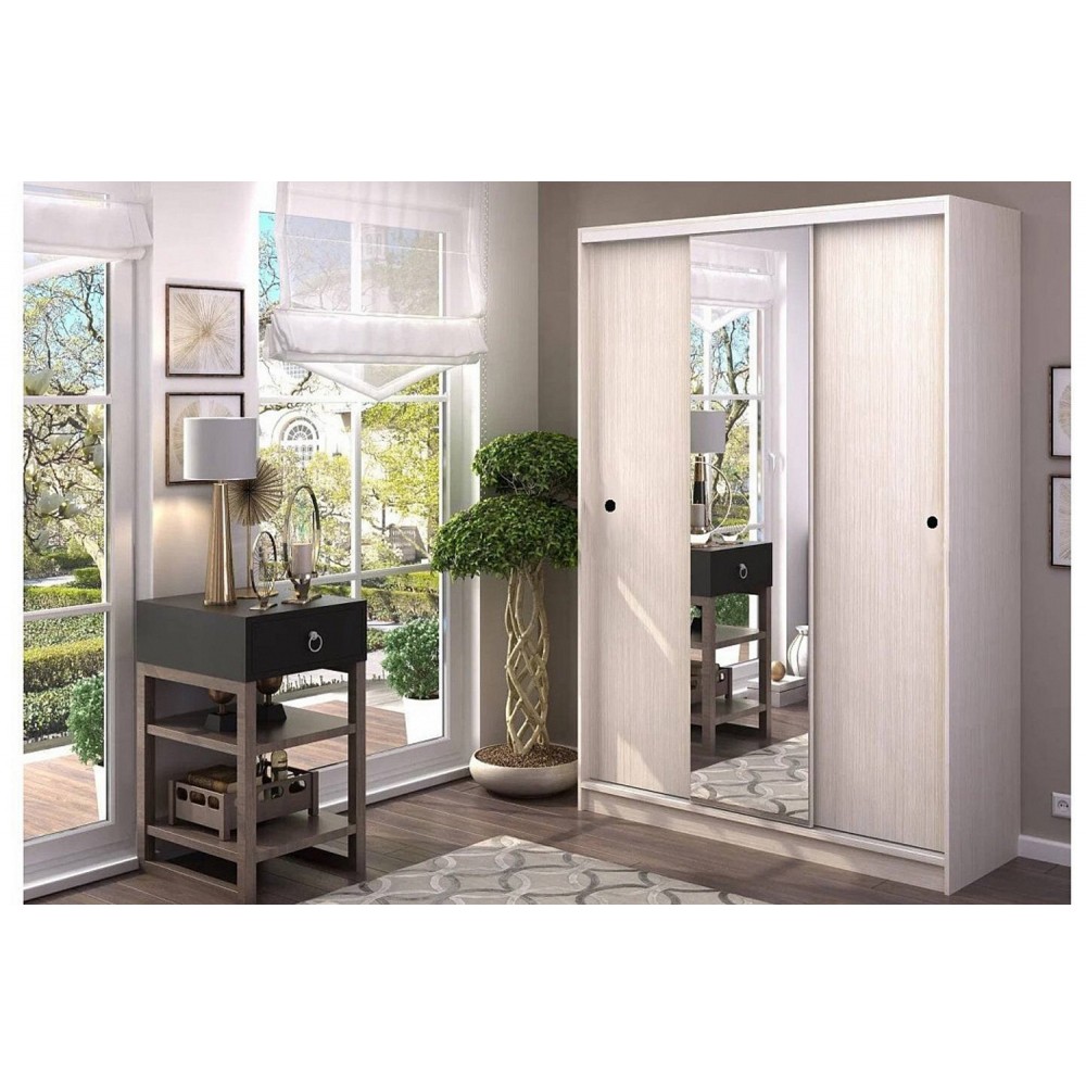 Шкаф-купе Альянс 2,0 м, Сандал светлый