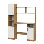 Стол компьютерный СТК 21, Дуб Золотой, Белый