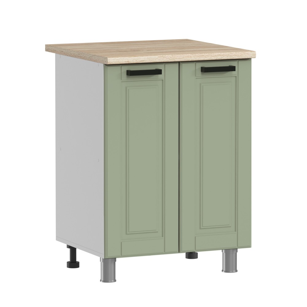 МК Аленушка Н 600 Астра Фисташка,скоба черный (со столешницей)