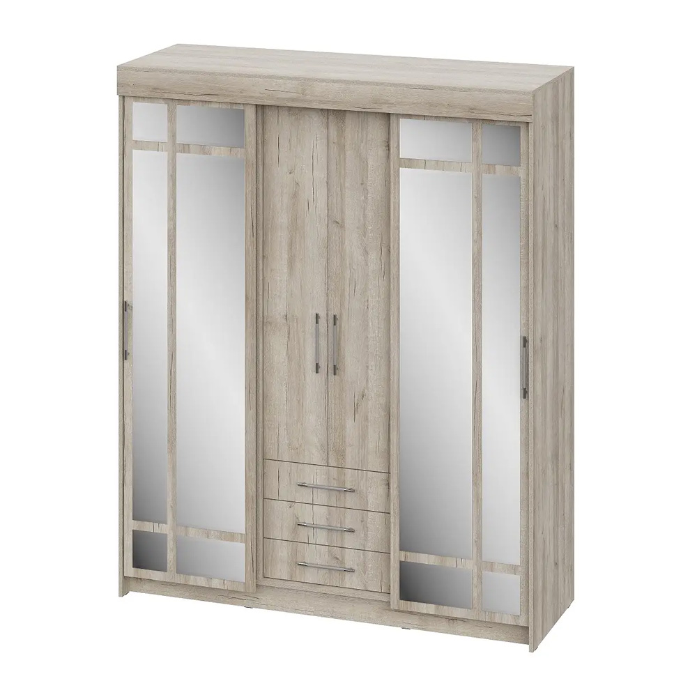 Шкаф-купе Фортуна, Дуб крафт серый