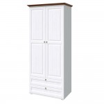 Шкаф двухстворчатый Валенсия, Белый
