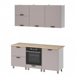 МК Аленушка 1,8м Магнолия Кашемир,скоба черный,сонома