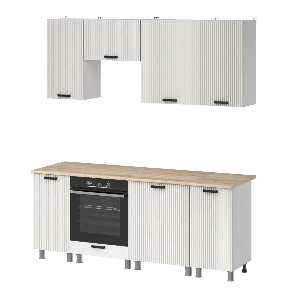 МК Аленушка 2м Лотос Молочный,скоба антроцит,сонома