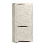 Шкаф двухстворчатый Лючия 33.18, Бетон пайн белый, Венге