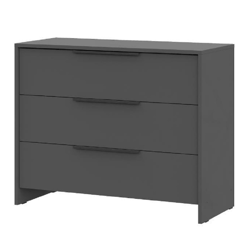 Комод 3 ящика Камелия 1, Графит