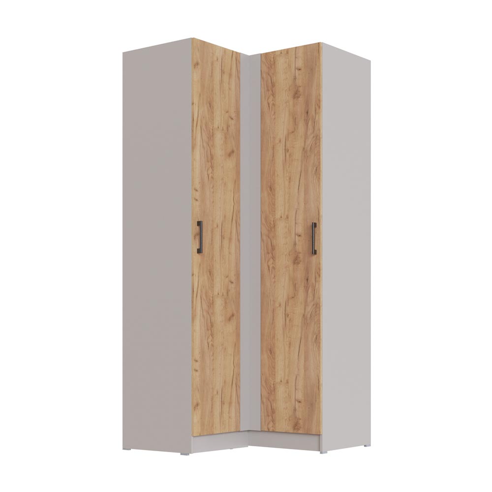 Шкаф угловой Вегас, Кашемир, Дуб крафт золотой