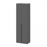 Шкаф с антресолью (полка + штанга) ШК 5 (800), Графит