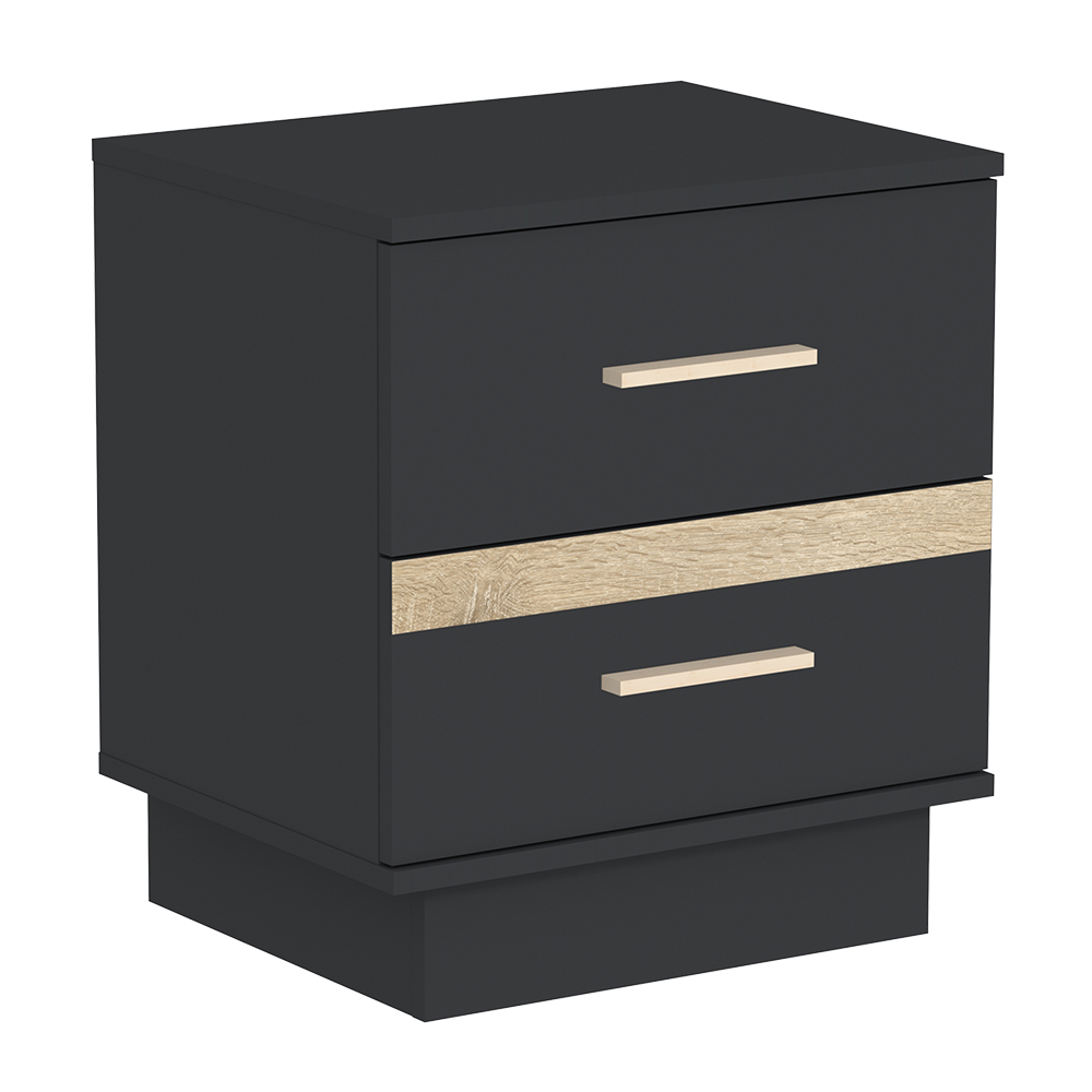 Тумба прикроватная Анона, антрацит