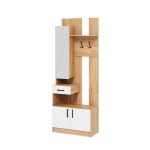 Вешалка Вега ВШ-1, Дуб крафт золотой, Белый