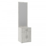 Тумба с зеркалом Ева, Дуб крафт белый