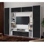 Гостиная Гармония, Пластер блэк, Белый