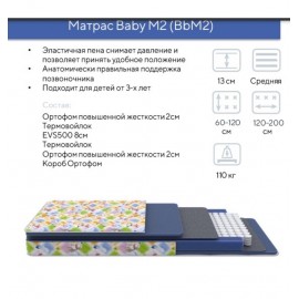 Детский матрас Кидс комфорт BbM2