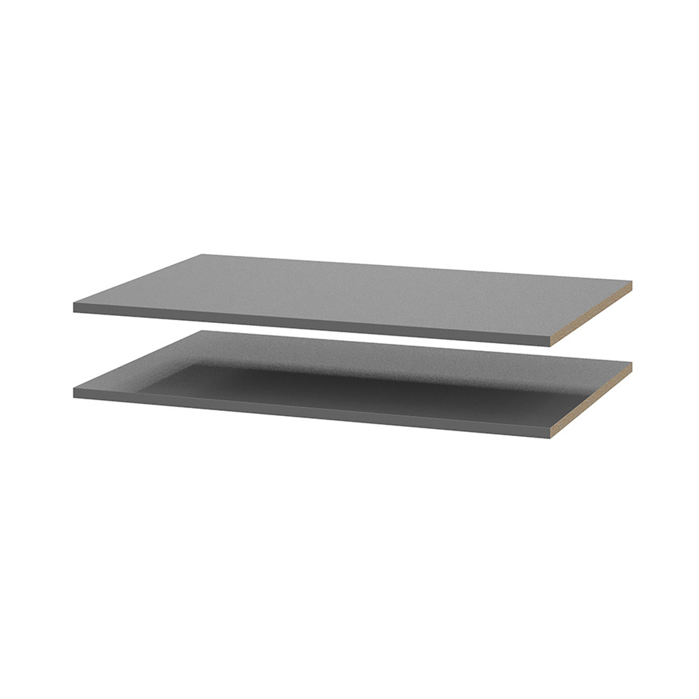 Комплект полок Берген ПРО серый графит