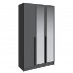 Шкаф Мадрид (1,3) с зеркалом графит серый