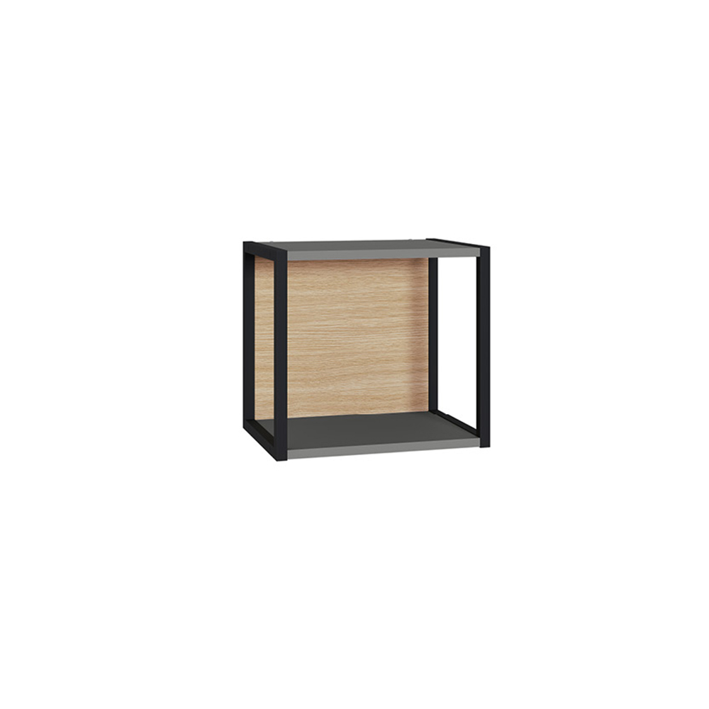 Полка навесная 16.487, Темно-серый, Плэйн