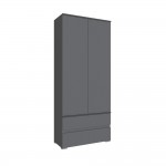 Шкаф для одежды и белья Плейона, Графит серый