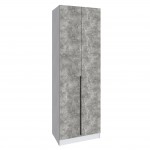 Шкаф Мадрид (0,75) без зеркала белый/ателье светлое