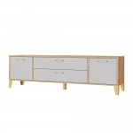 Тумба под телевизор Парус-13, Дуб крафт золотой, Кашемир