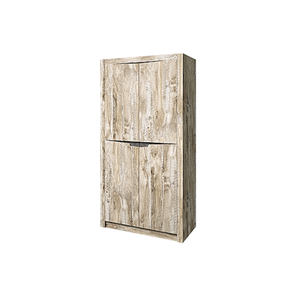 Шкаф двухстворчатый для одежды Ривьера, Дуб Юкон, Бетон темный