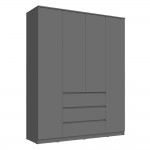 Шкаф четырехстворчатый Челси, Графит