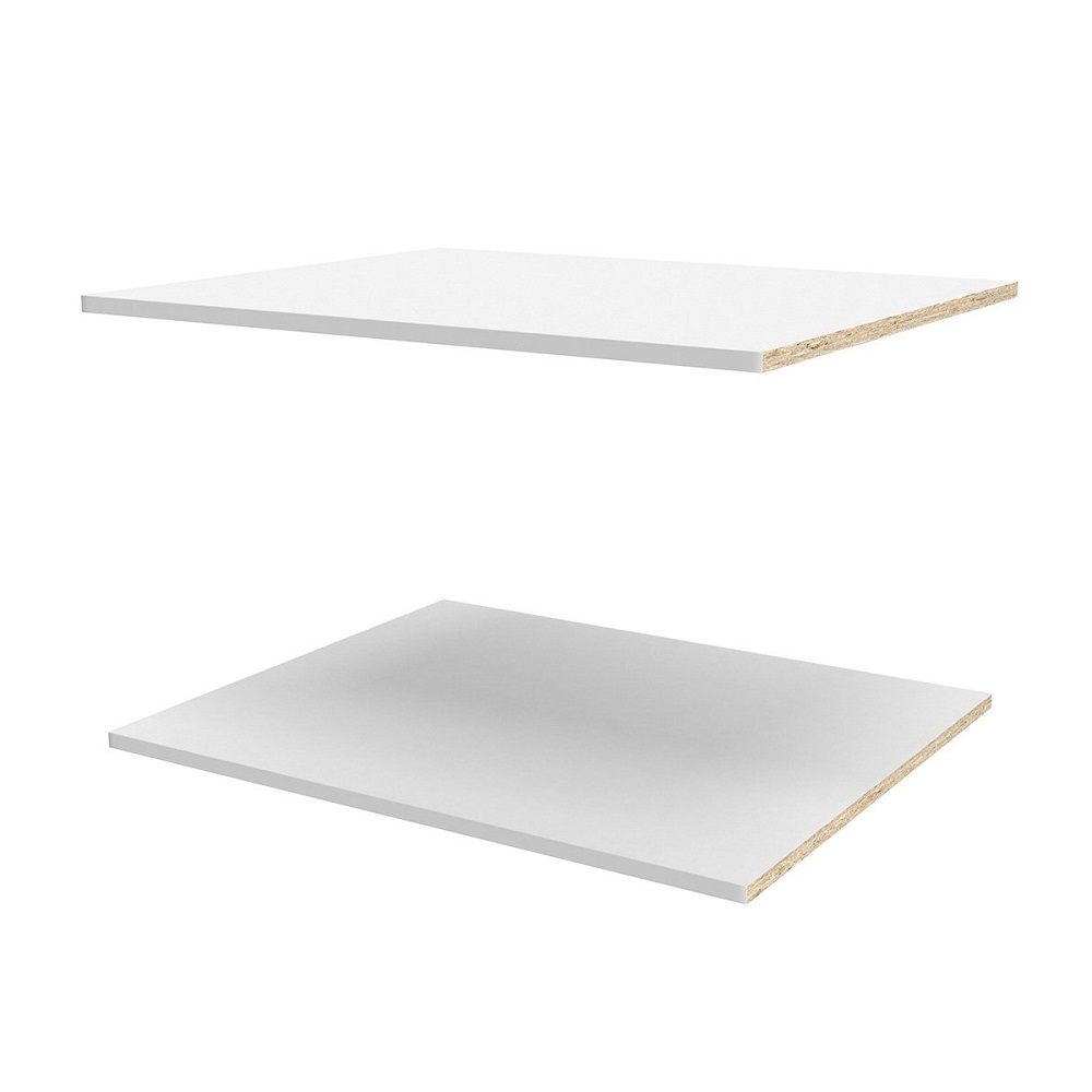 Комплект полок Рум, 75 см белый