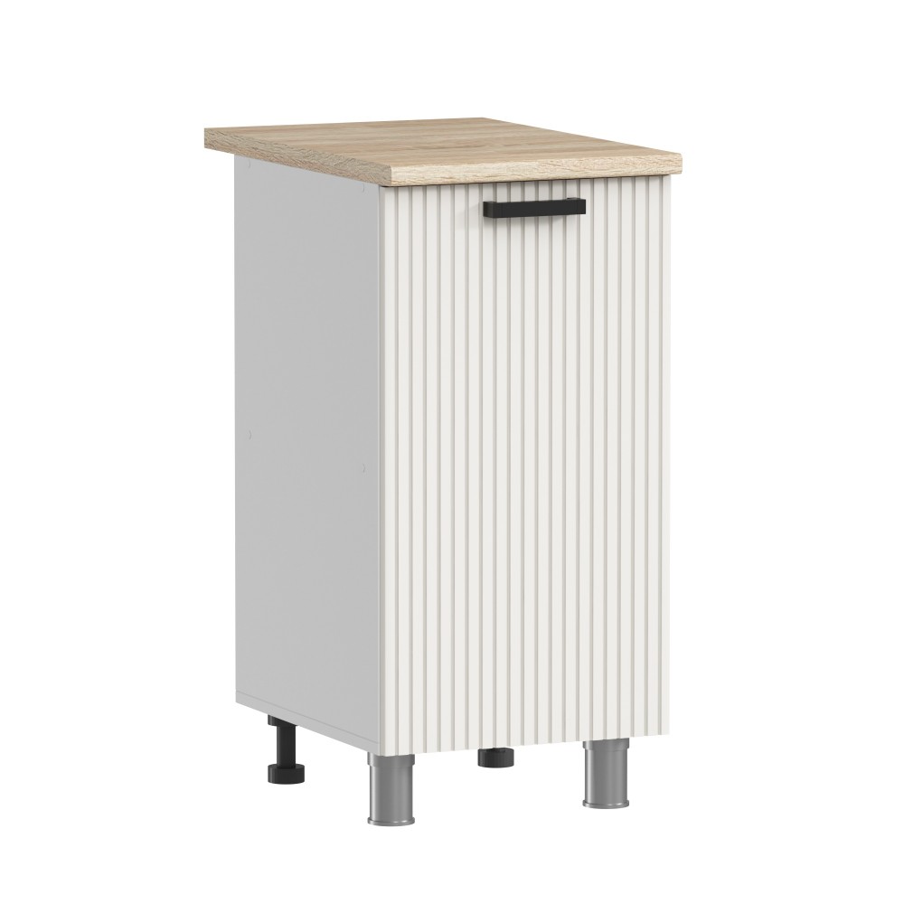 МК Аленушка Н 400 Лотос Молочный,скоба антрацит (со столешницей)