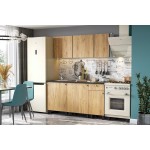 Кухонный гарнитур КГ 1 (1.6 м), Дуб золотой