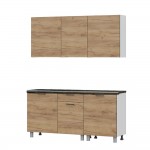 Кухонный гарнитур "Лаванда" Дуб Золотой (со столешницей 26 мм)