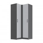 Шкаф угловой Вегас, Графит серый, Камень серый