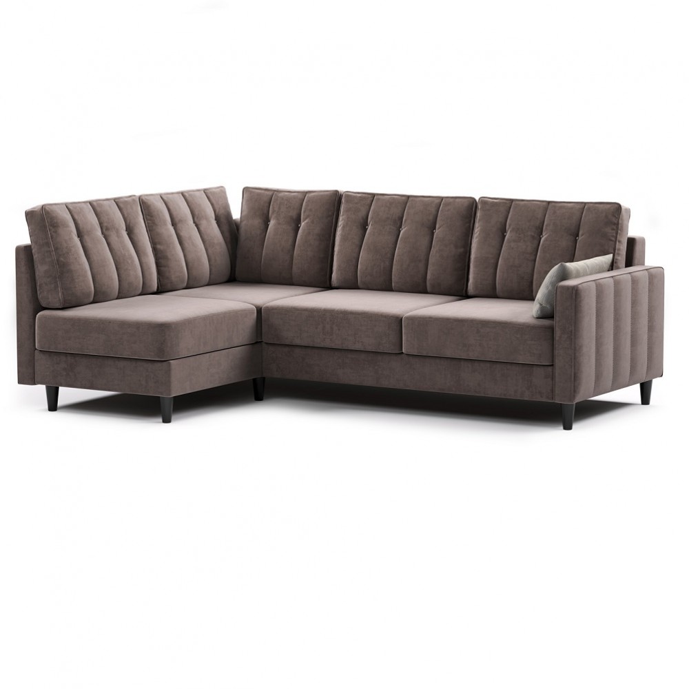 Диван кровать угловой Арно, Коричневый