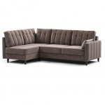 Диван кровать угловой Арно, Коричневый