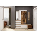 Прихожая Крона, Дуб крафт золотой, Белый