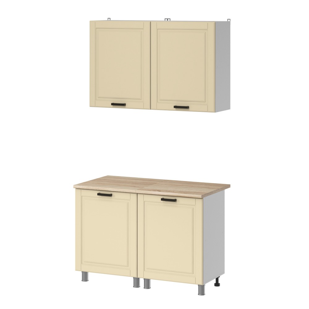 МК Аленушка 1,2м Астра Крем,скоба черный,сонома