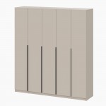 Шкаф распашной с наполнением (13 полок + штанга) ШК 5, Меланж