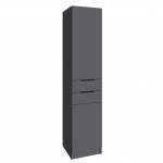 Шкаф Мадрид (0,5) с 2 ящиками графит серый