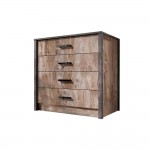 Комод Амели, Дуб Юкон, Бетон темный