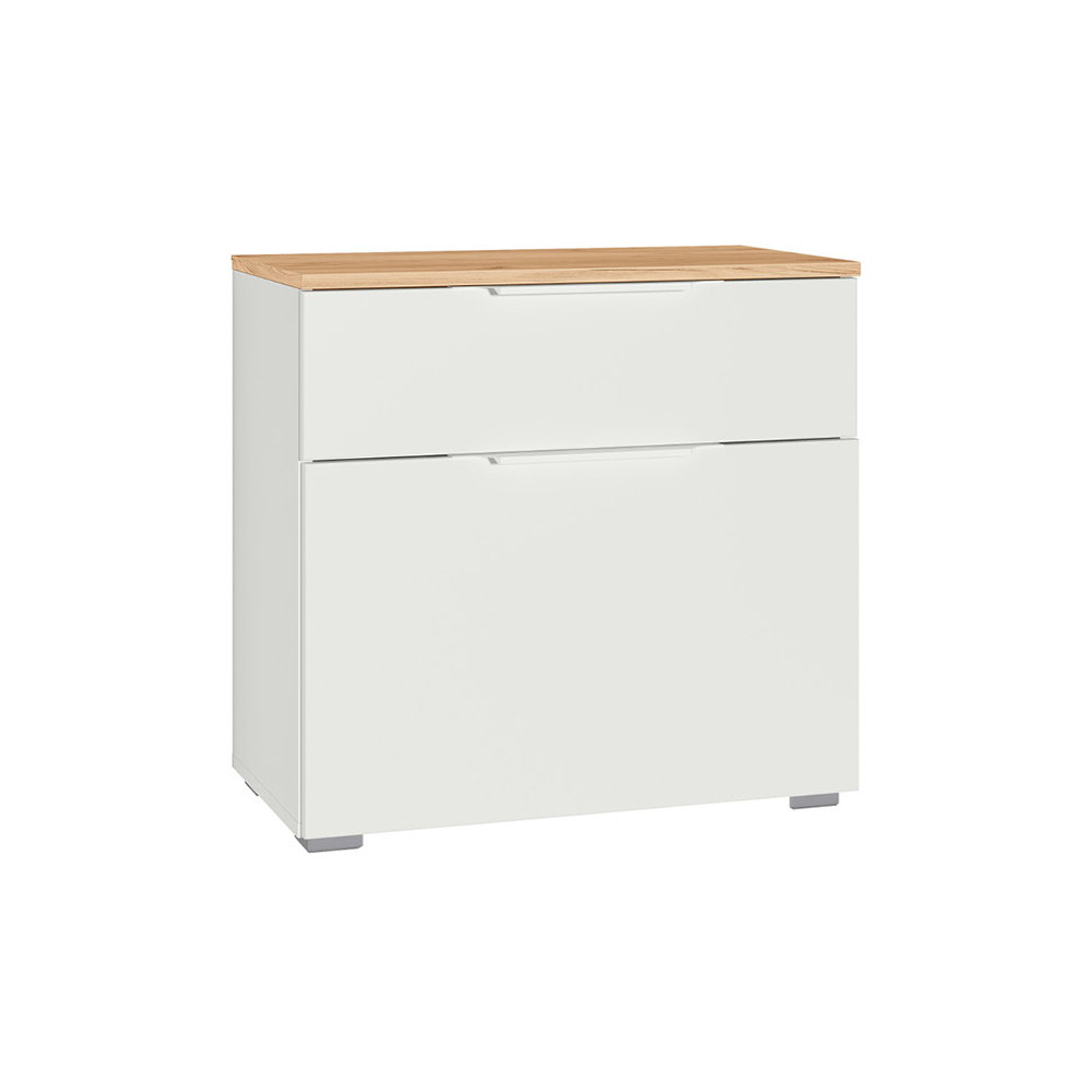 Тумба для обуви Октава 16.127, Белый шагрень, Дуб золотой