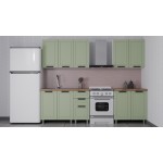 ГК Аленушка 2 м Лилия Фиcташка/Фисташка,скоба черный,сонома