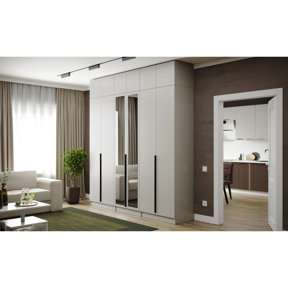 Мадрид Гардеробная система 2,45м,Кашемир
