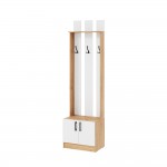 Вешалка Вега ВШ-2, Дуб крафт золотой, Белый